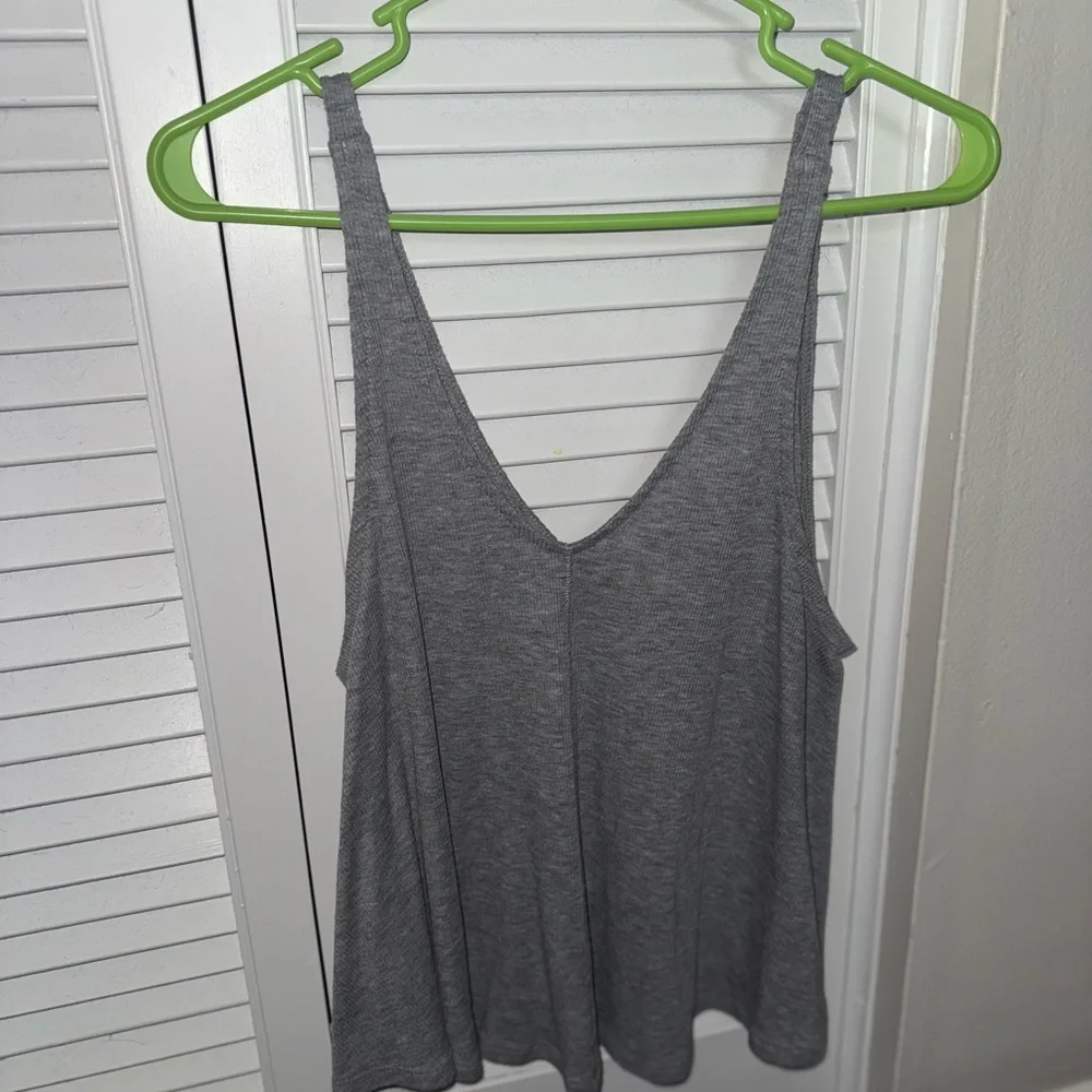 Gray Free People Tank Top - Picture 1 of 3